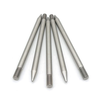 Non-standard Custom Threaded Cylindrical Pins Stainless Steel External Thread Cylindrical Pins Custom Pointed Flat Tail