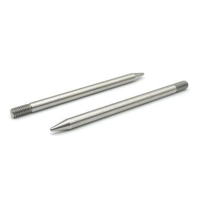 Non-standard Custom Threaded Cylindrical Pins Stainless Steel External Thread Cylindrical Pins Custom Pointed Flat Tail