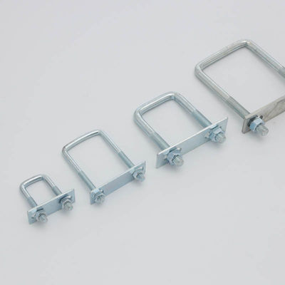 M12 U-shaped Square Clamp Right Angle U-shaped Bolt Square Tube Clamp
